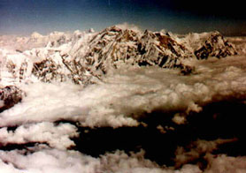 Anapurna from the top of Dhaulagiri