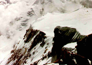 View from the top of Dhaulagiri