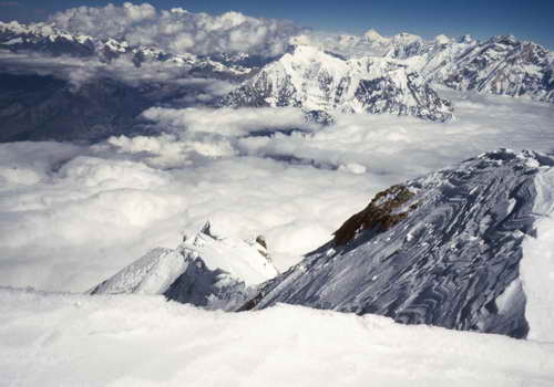 View from the top of Dhaulagiri