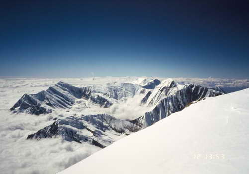 View from the top of Dhaulagiri