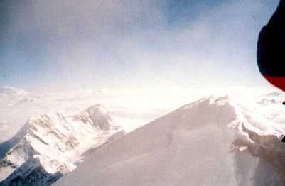 View from the summit Makalu, 8463