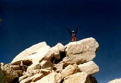 The End Of The Climb - Ivan Maslarov on the top.