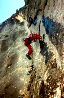 Wet Rock On The Crux Pitch